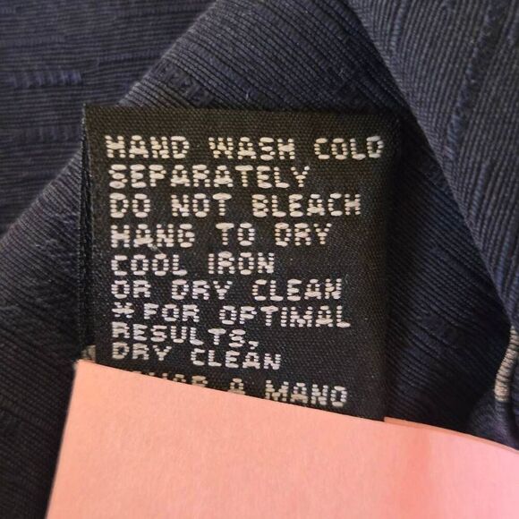 Firethorn Mens Floral 100% Silk Short Sleeve Hawaiian Shirt Black Medium - Picture 7 of 9